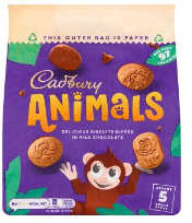 Cadbury Animals Chocolate Biscuits 5 pack BBD 17/11/24-UK Goodies