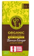 Equal Exchange Organic Dark Chocolate with Lemon, Ginger & Pepper 100g-UK Goodies