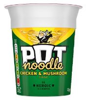 Pot Noodle Chicken & Mushroom 90g 28/2/25-UK Goodies