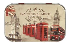 Vintage England Sugar Free Mints Pocket Tin 35g-UK Goodies