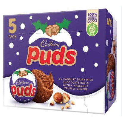 Cadbury Xmas Puds 5 Pack-UK Goodies