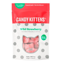 Candy Kittens Wild Strawberry Gourmet Sweets 140g-UK Goodies