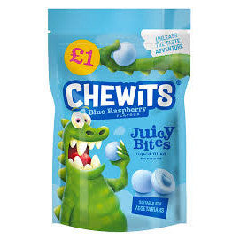 Chewits Blue Raspberry Juicy Bites-UK Goodies