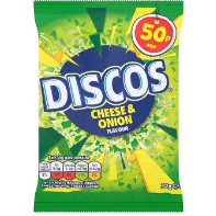 Discos Cheese & Onion 30g BBD 4/1/25-UK Goodies