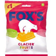 Fox's Glacier Fruits 100g BBD 31/10/25-UK Goodies