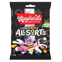 Maynards Bassetts Liquorice Allsorts 165g BBD 14/2/25-UK Goodies