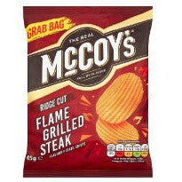 McCoys Flame Grilled Steak Flavour Crisps 40g BBD 4/1/25-UK Goodies