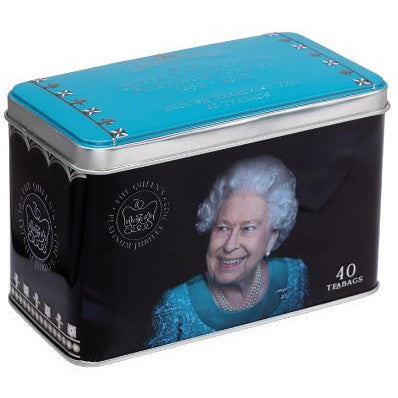 New English Teas - Queen Elizabeth II Platinum Jubilee Tea Tin-UK Goodies