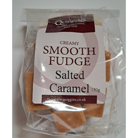 Quiggin's Creamy Smooth Fudge Salted Caramel 150g-UK Goodies