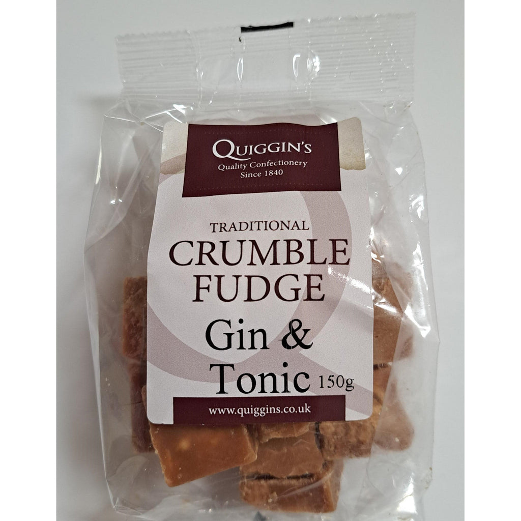 Quiggin's Traditional Crumble Fudge Gin & Tonic 150g-UK Goodies