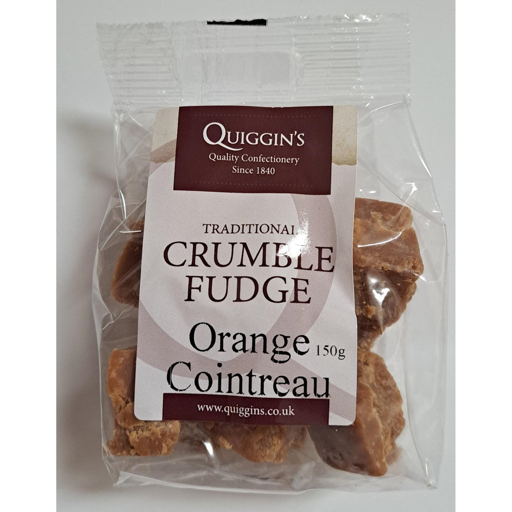 Quiggin's Traditional Crumble Fudge Orange Cointreau 150g-UK Goodies