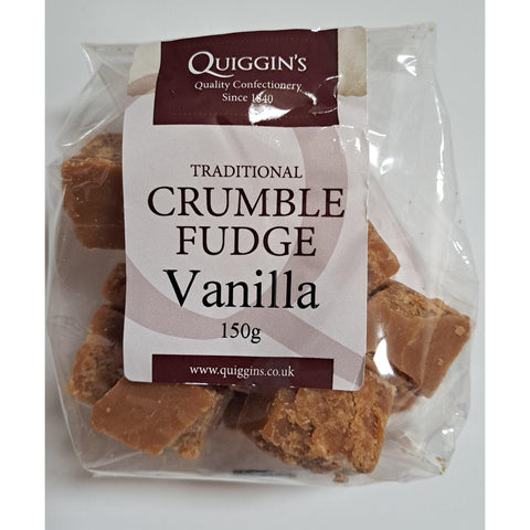 Quiggin's Traditional Crumble Fudge Vanilla 150g-UK Goodies