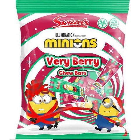 Swizzel Matlows Minions Christmas Chew Bag 140g-UK Goodies