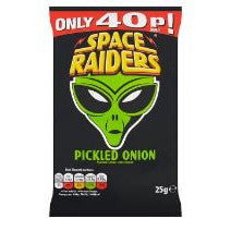 Space Raiders Pickled Onion 25g BBD 11/1/25-UK Goodies