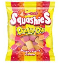 Swizzels Drumstick Squashies Double Dip - Orange & Cherry Flavour 120g-UK Goodies