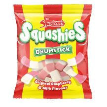 Swizzels Drumstick Squashies Original Raspberry & Milk Flavour 120g-UK Goodies