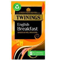 Twinings English Breakfast 40 Tea Bags-UK Goodies