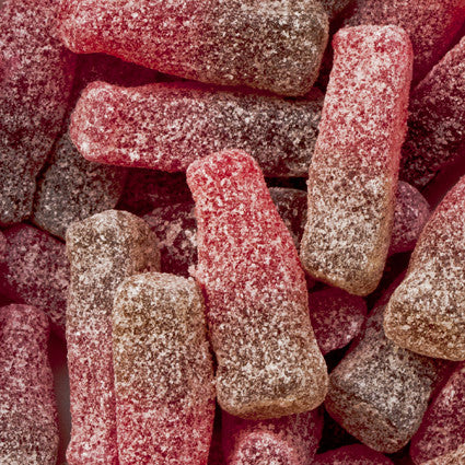 Fizzy Cherry Cola Bottles 100g-UK Goodies