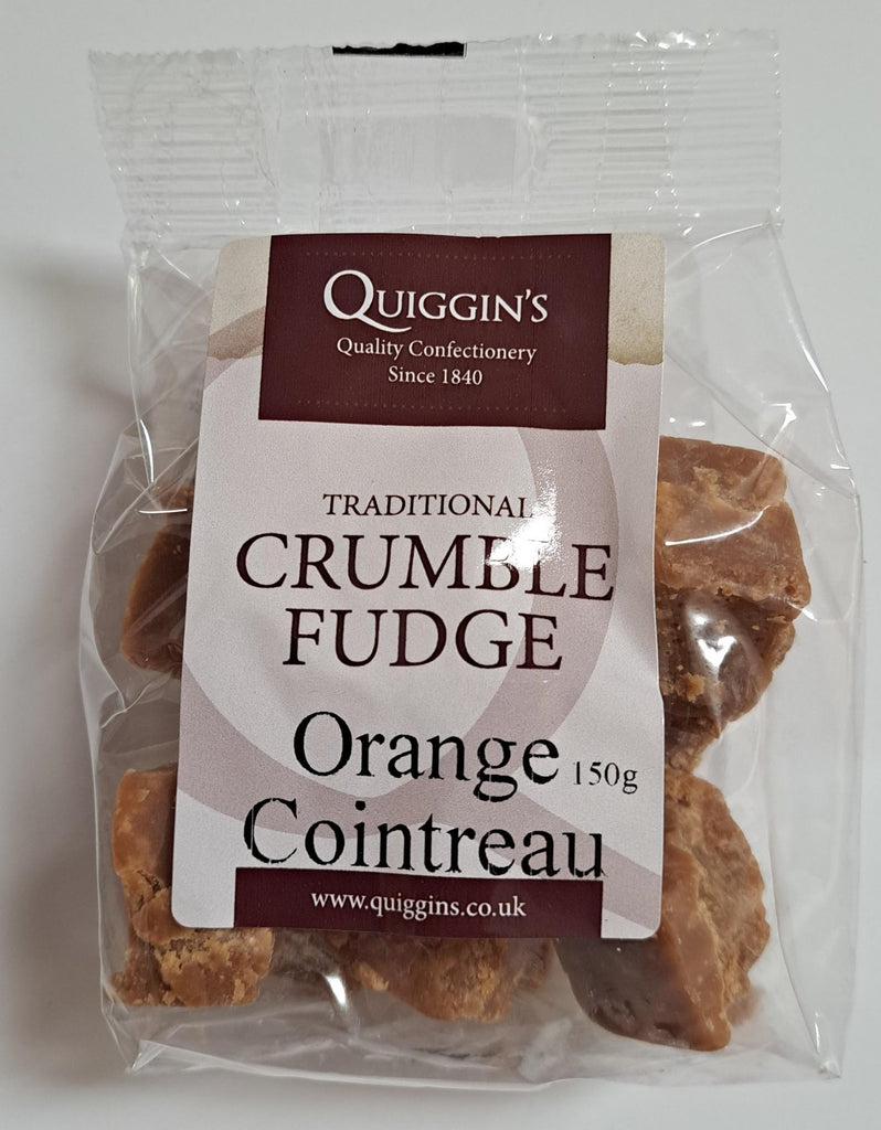 Quiggin's Traditional Crumble Fudge Orange Cointreau 150g-UK Goodies